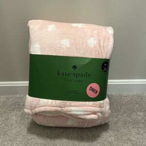 NWT Kate Spade KING Plush Blanket